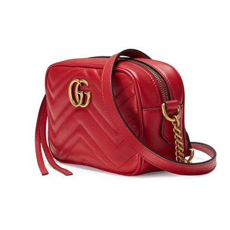 gucci marmont matelasse tote red|gg matelassé leather mini bag.